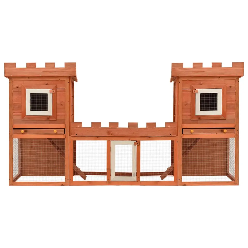 Outdoor Large Double House Rabbit Hutch / Pet Cage - Image 2