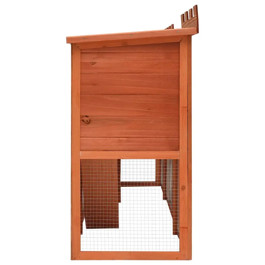 Outdoor Large Double House Rabbit Hutch / Pet Cage - Image 4