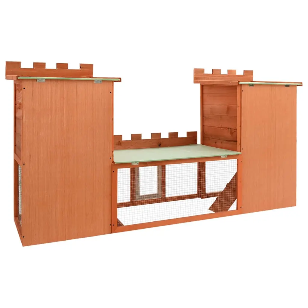 Outdoor Large Double House Rabbit Hutch / Pet Cage - Image 5