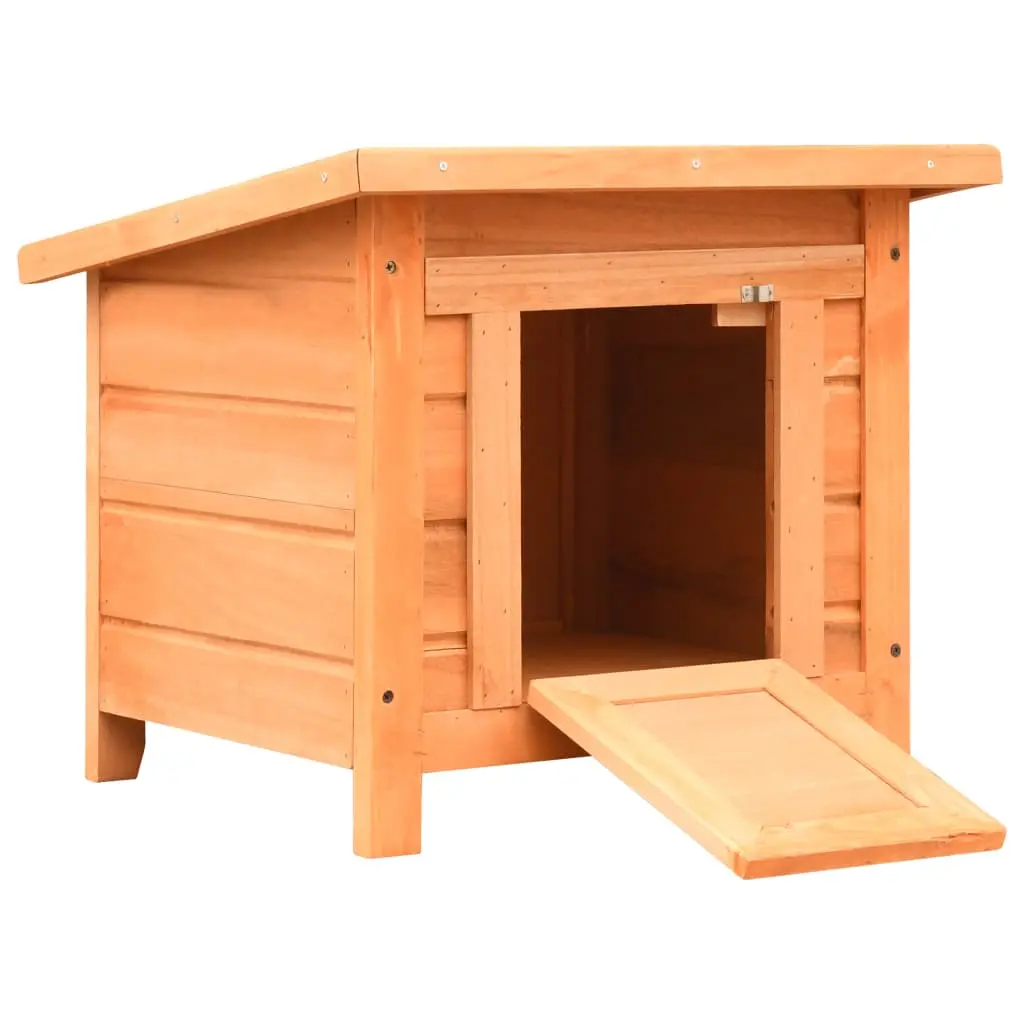 vidaXL Pine & Fir Cat Shelter - Indoor/Outdoor