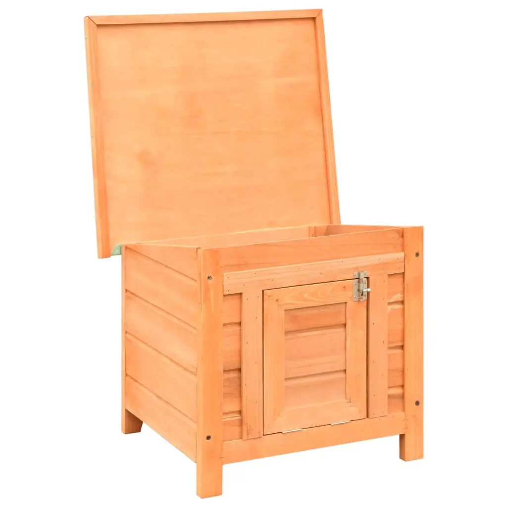 vidaXL Pine & Fir Cat Shelter - Indoor/Outdoor - Image 3