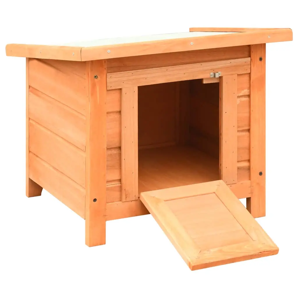 vidaXL Pine & Fir Cat Shelter - Indoor/Outdoor - Image 4