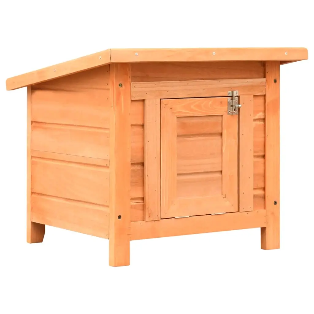 vidaXL Pine & Fir Cat Shelter - Indoor/Outdoor - Image 5
