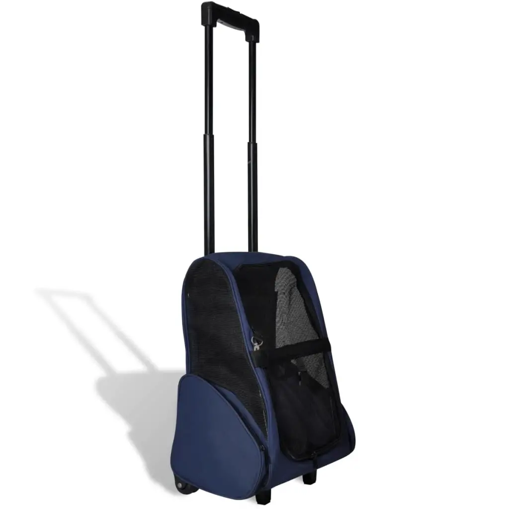 vidaXL Foldable Multipurpose Pet Trolley - Blue