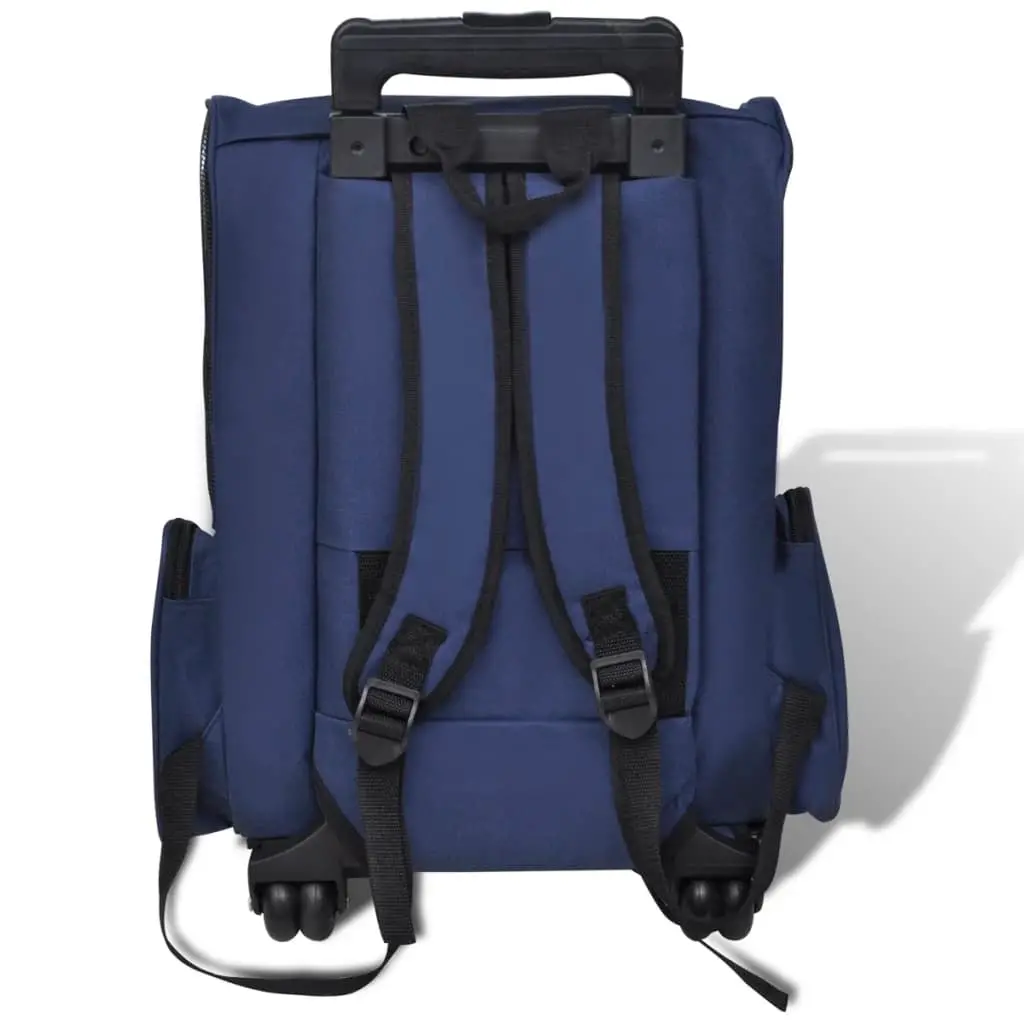 vidaXL Foldable Multipurpose Pet Trolley - Blue - Image 3
