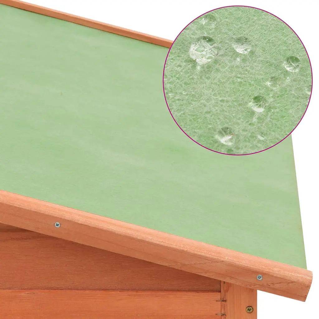 vidaXL Wooden Chicken Coop with Nest Box - Image 5