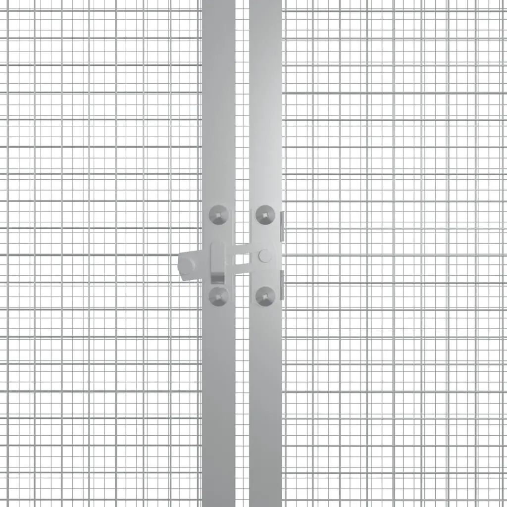 vidaXL Medium Chicken Cage 78.7"x35.8"x39.4" Galvanized Steel - Anthracite - Image 5
