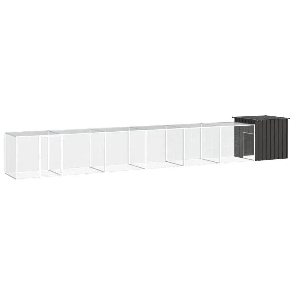 Steel Chicken Cage with Extensions - Anthracite