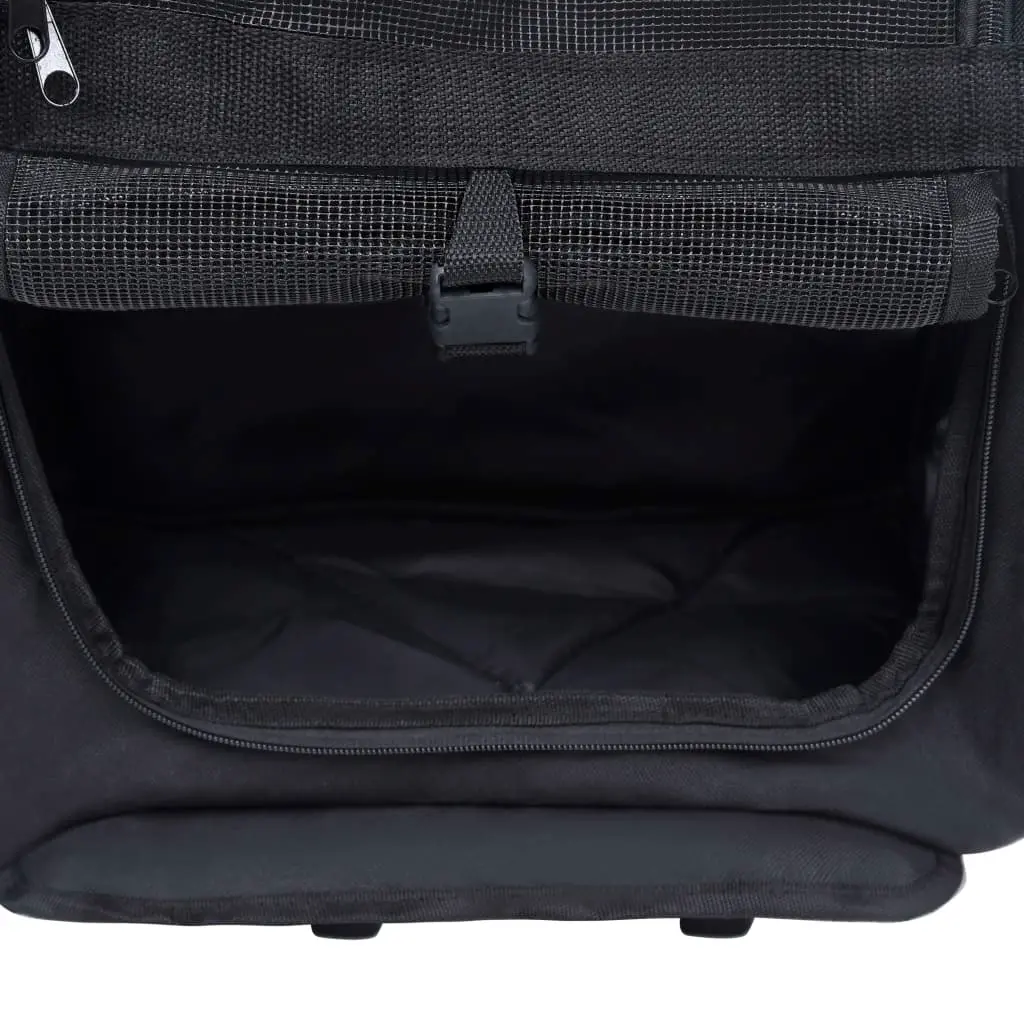 vidaXL Foldable Multipurpose Pet Trolley - Black - Image 5