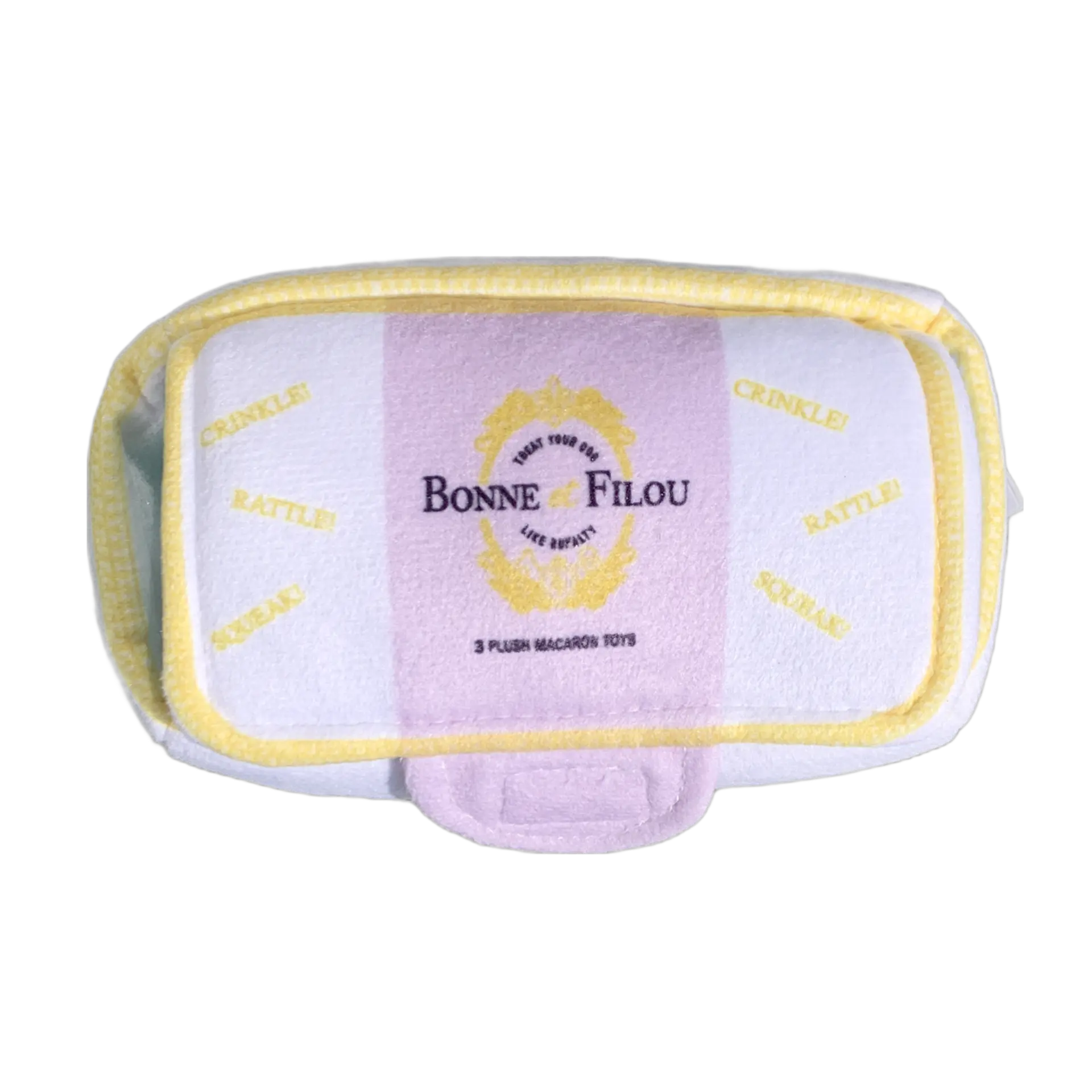 Squeaky Plush Macaron Dog Toy - Multi-Pack - Image 7