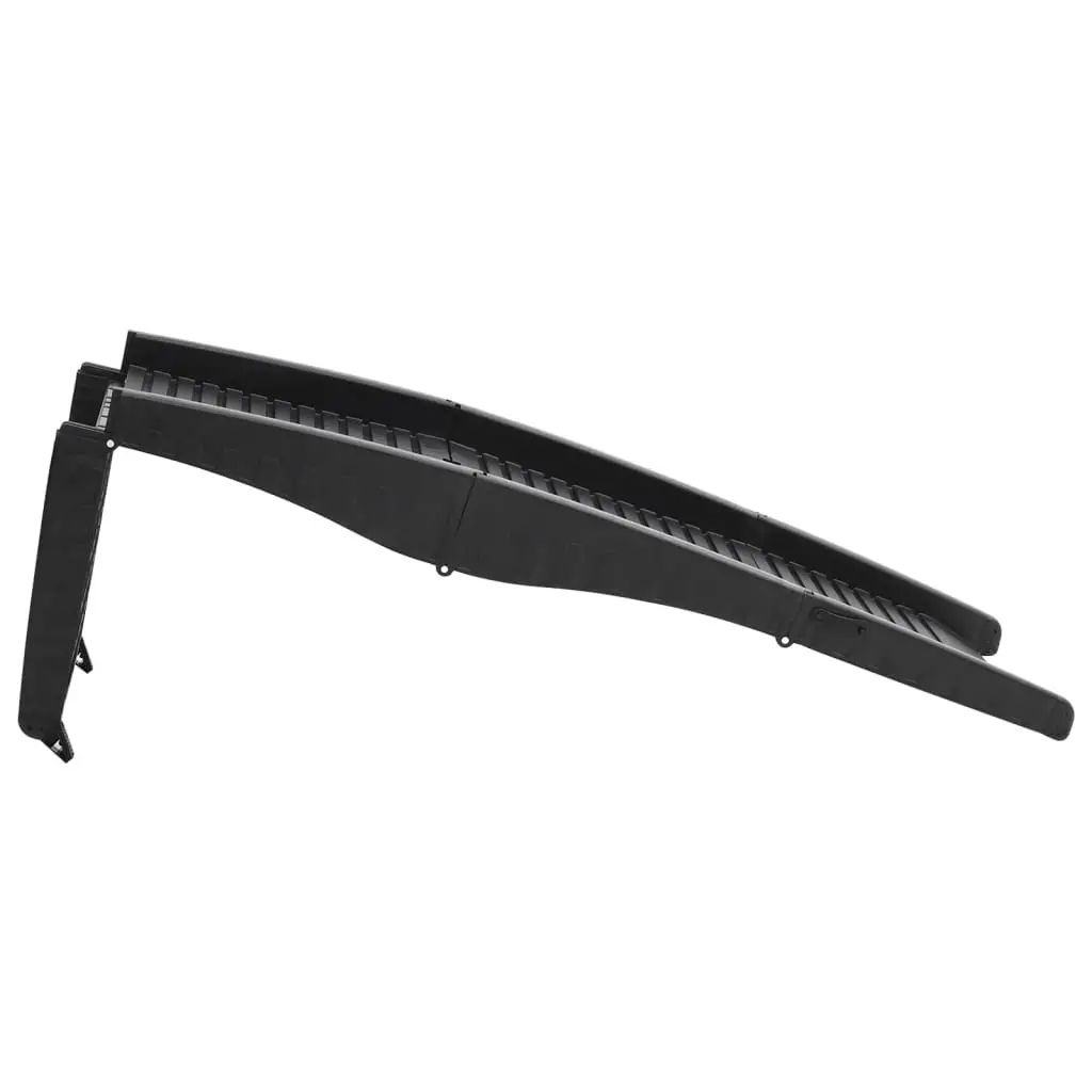 vidaXL Plastic Folding Dog Ramp - Black - Image 6