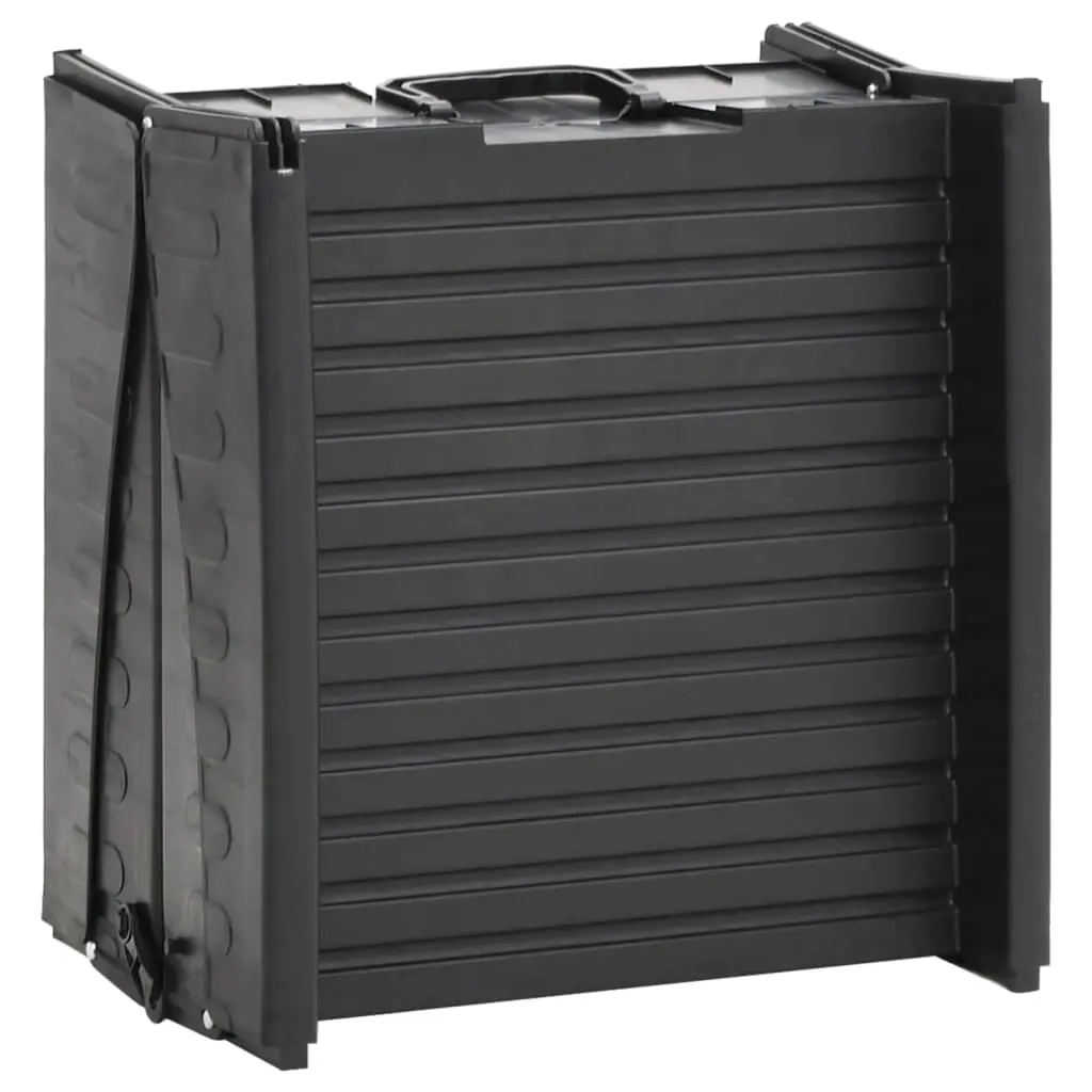 vidaXL Plastic Folding Dog Ramp - Black - Image 8