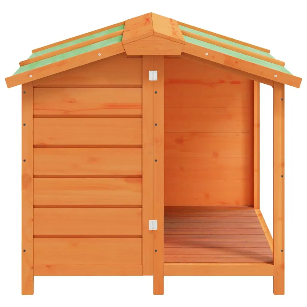 vidaXL Dog House Solid Wood Pine - Brown - Image 4