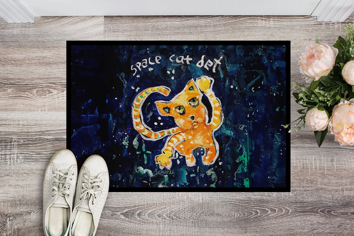 Space "Cat Det" Doormat - Image 2