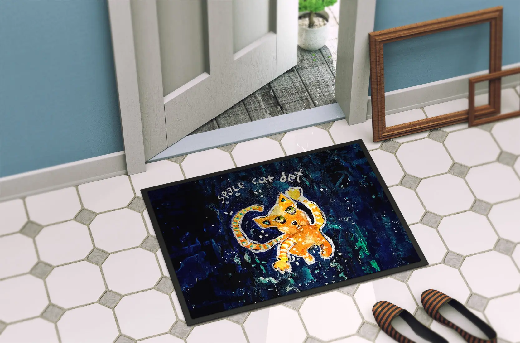 Space "Cat Det" Doormat - Image 4