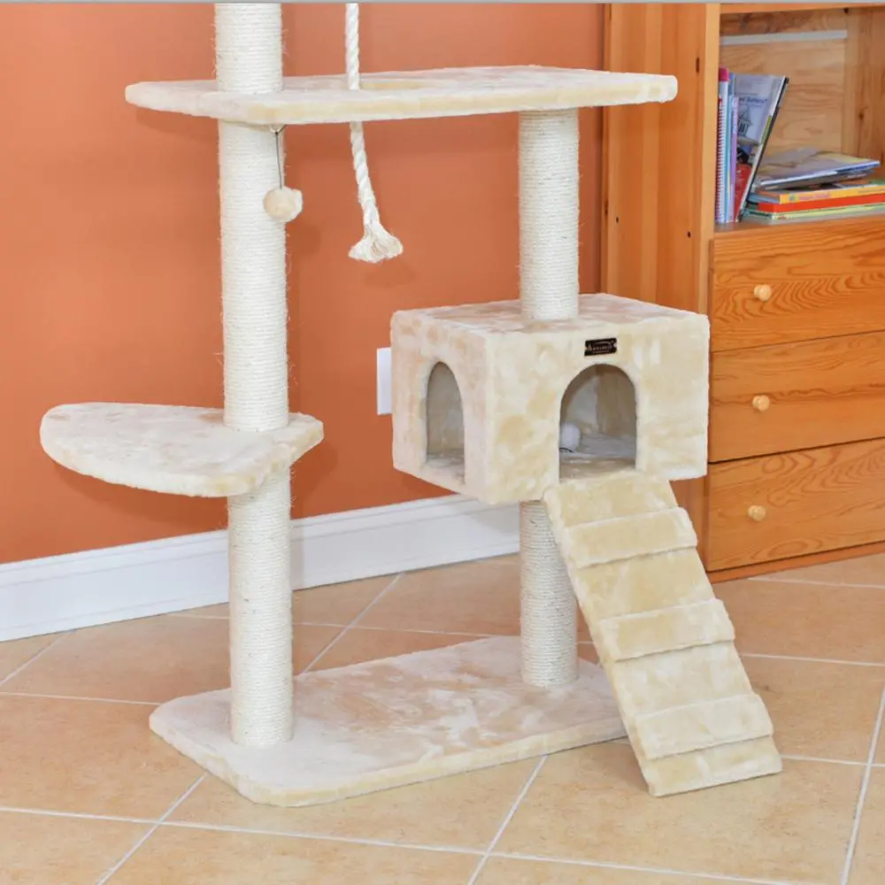 Natural Sisal Real Wood 58" Cat Tree - Image 10