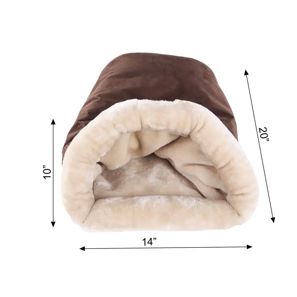 Burrito Style Cat Bed - Mocha