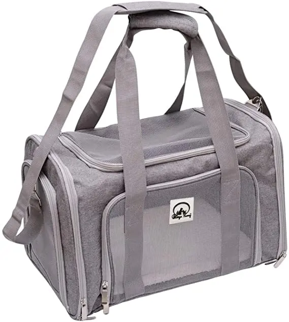Airline Approved Soft Pet Carrier - Grey