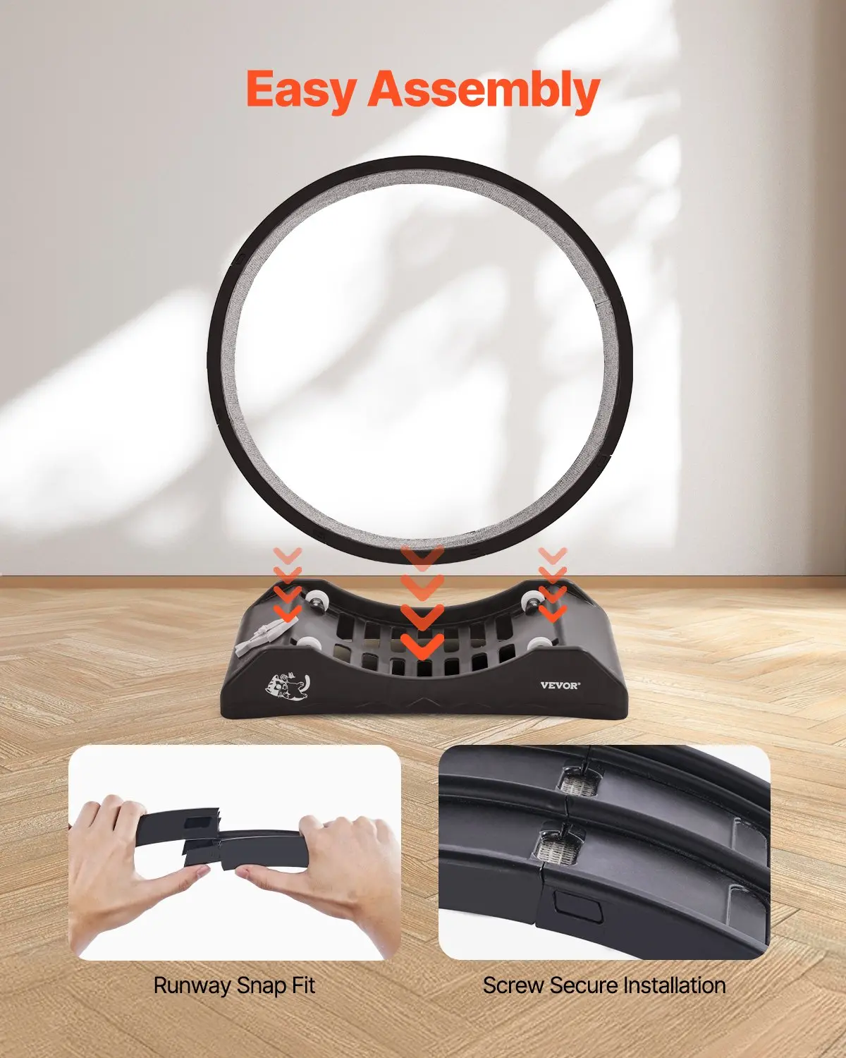 Cat Exercise Wheel 31.5 in - Black - Image 4