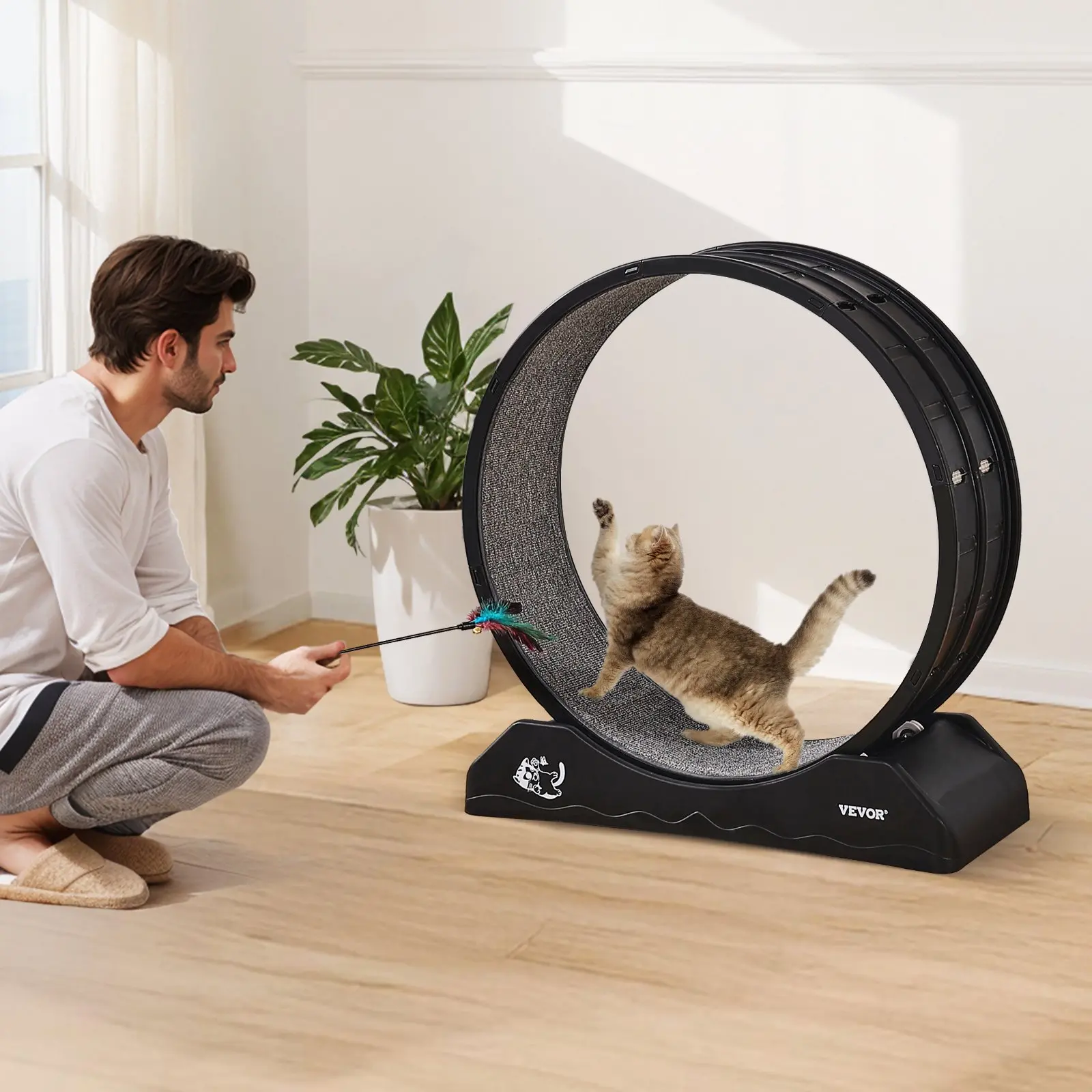 Cat Exercise Wheel 31.5 in - Black - Image 7