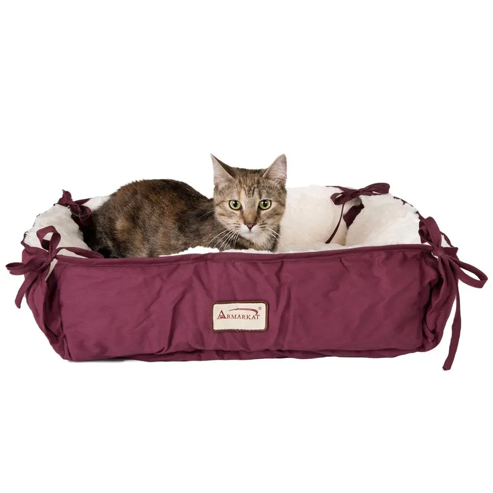 Pet Bed - Burgundy - Image 7