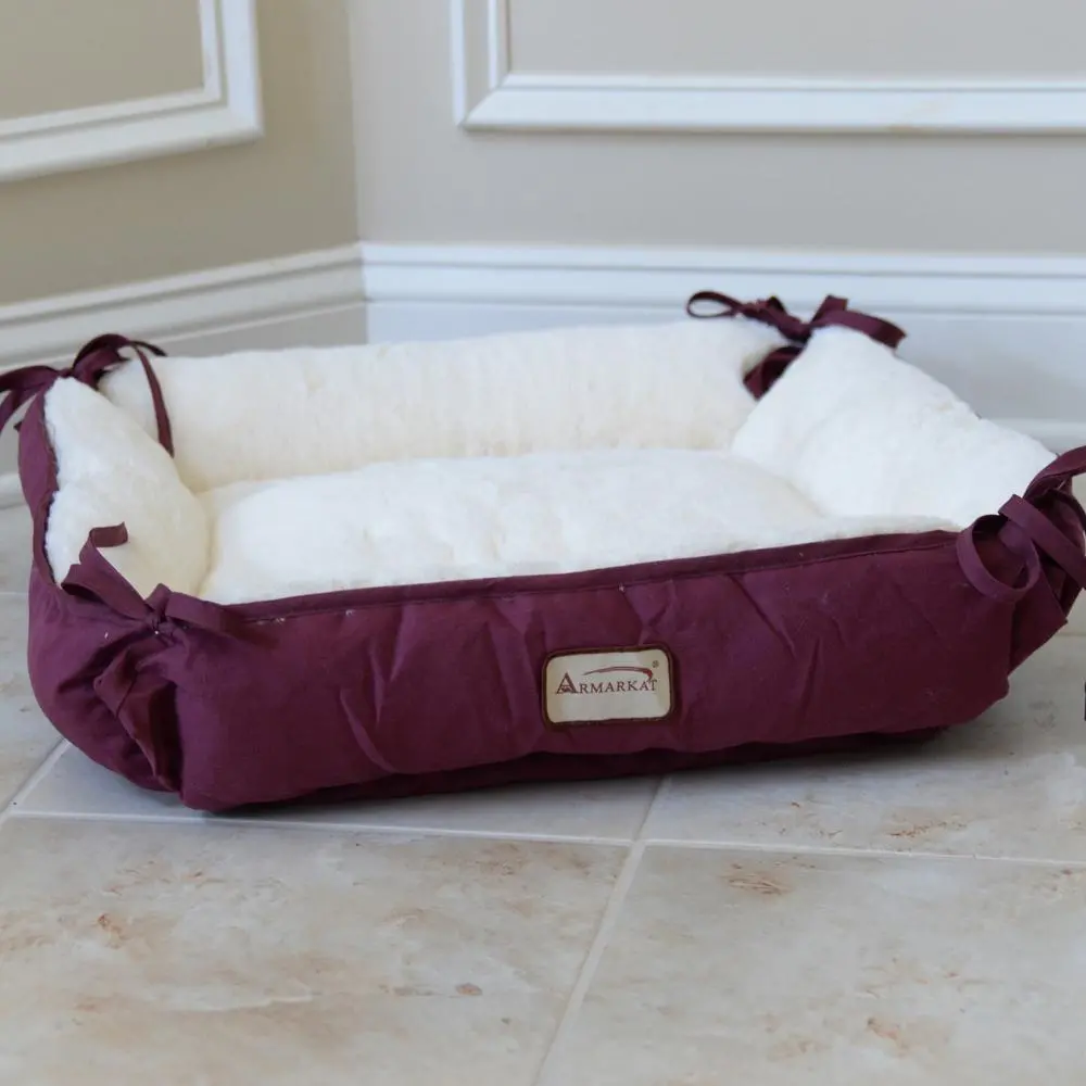 Pet Bed - Burgundy - Image 8