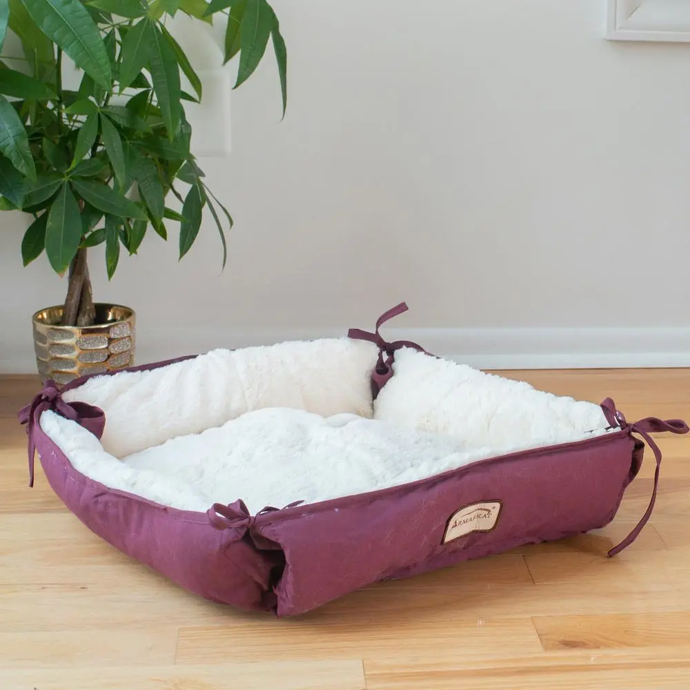 Pet Bed - Burgundy - Image 10