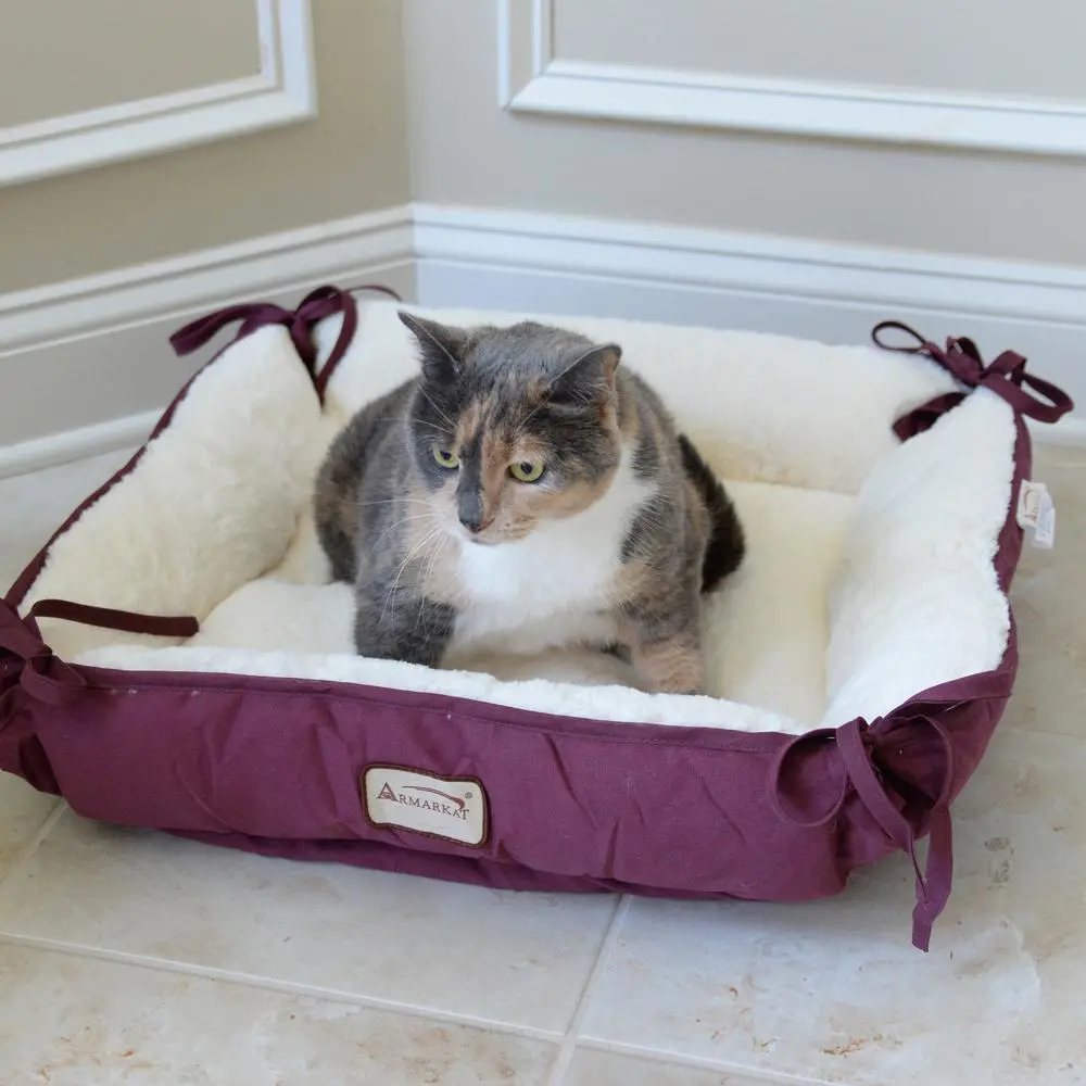 Pet Bed - Burgundy - Image 14